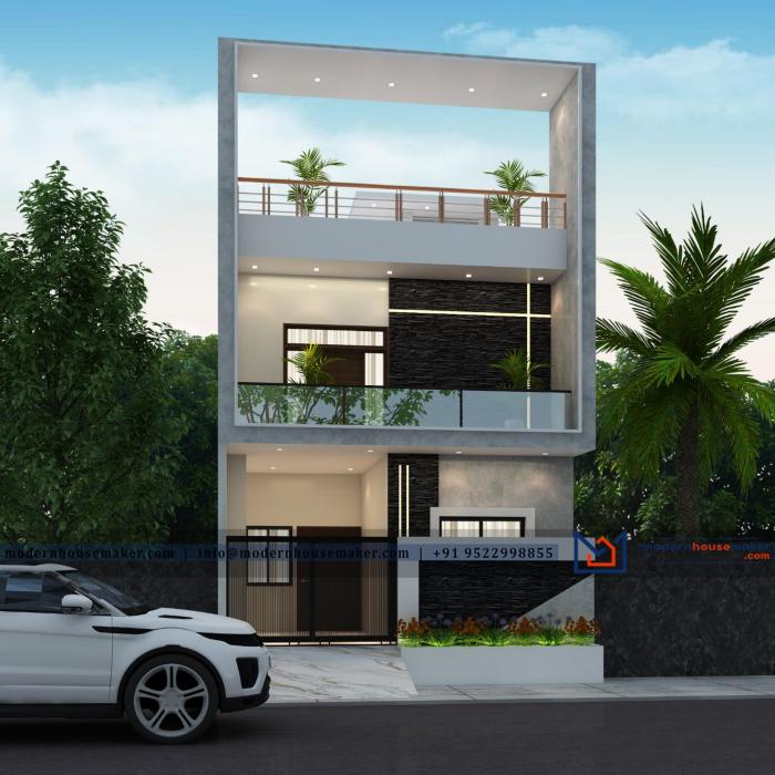 Desain rumah kost 20 x 50 m