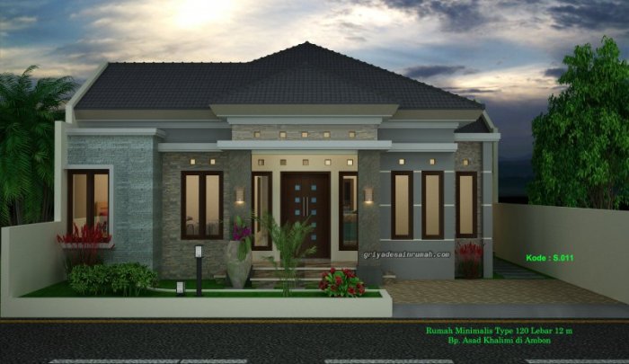 Desain rumah lt 120m2