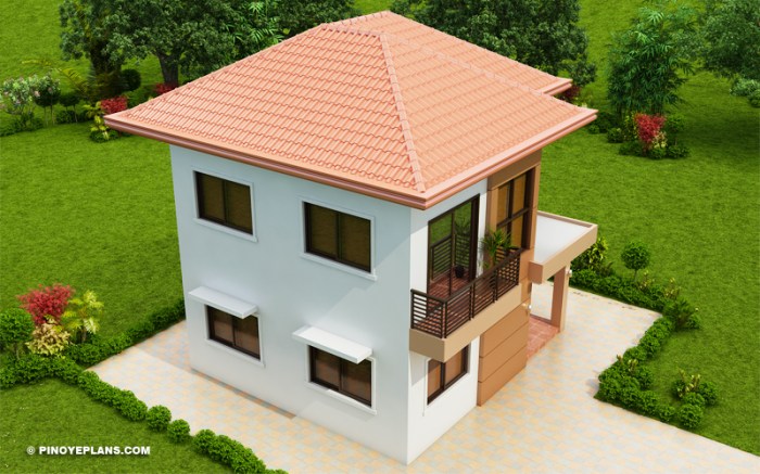 Desain rumah luas 75meter 2lantai