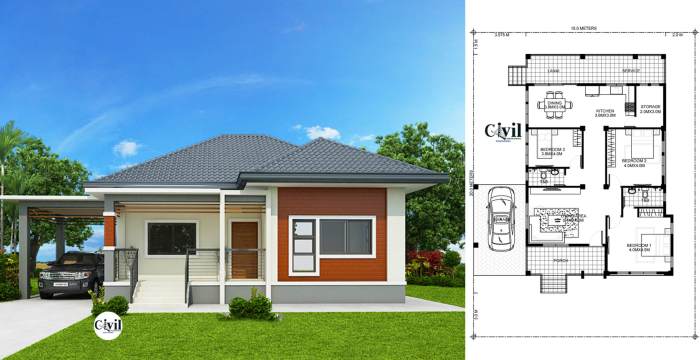 Desain rumah luas tanah kecil