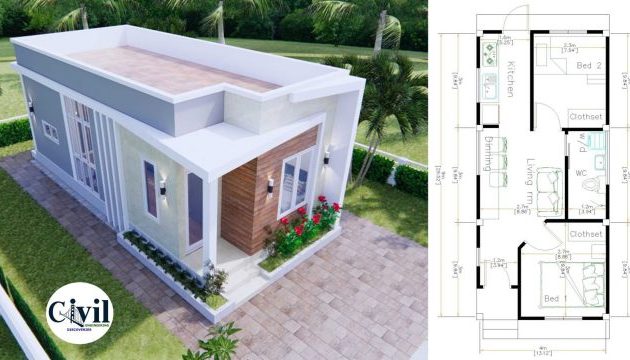 Desain Rumah Lebar 4 Panjang 15 Meter