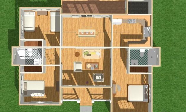 Desain Rumah Luas Tanah 225 Meter Persegi