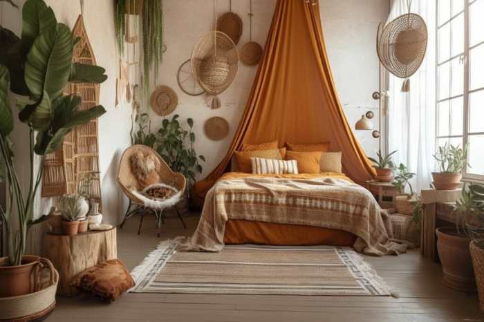 Boho einrichtung wohnzimmer