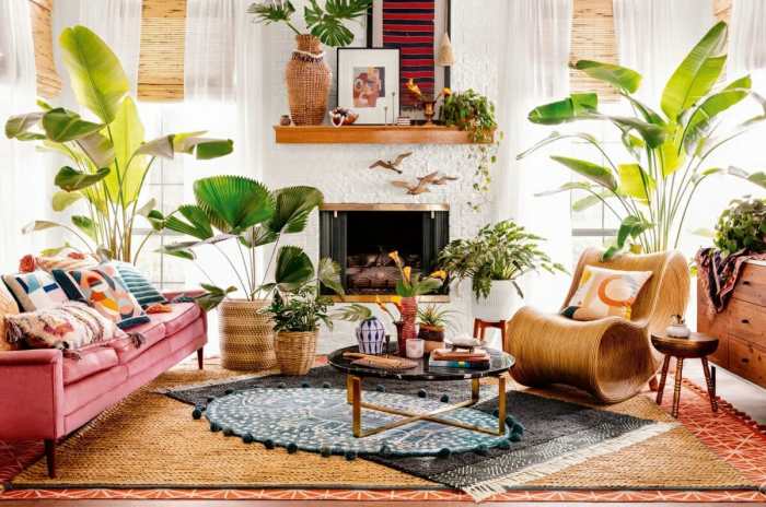 Boho deko wohnzimmer